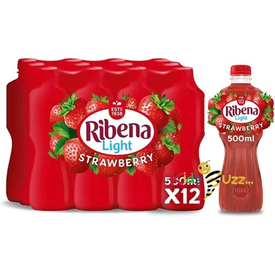 12x Ribena Strawberry Nas 500ml