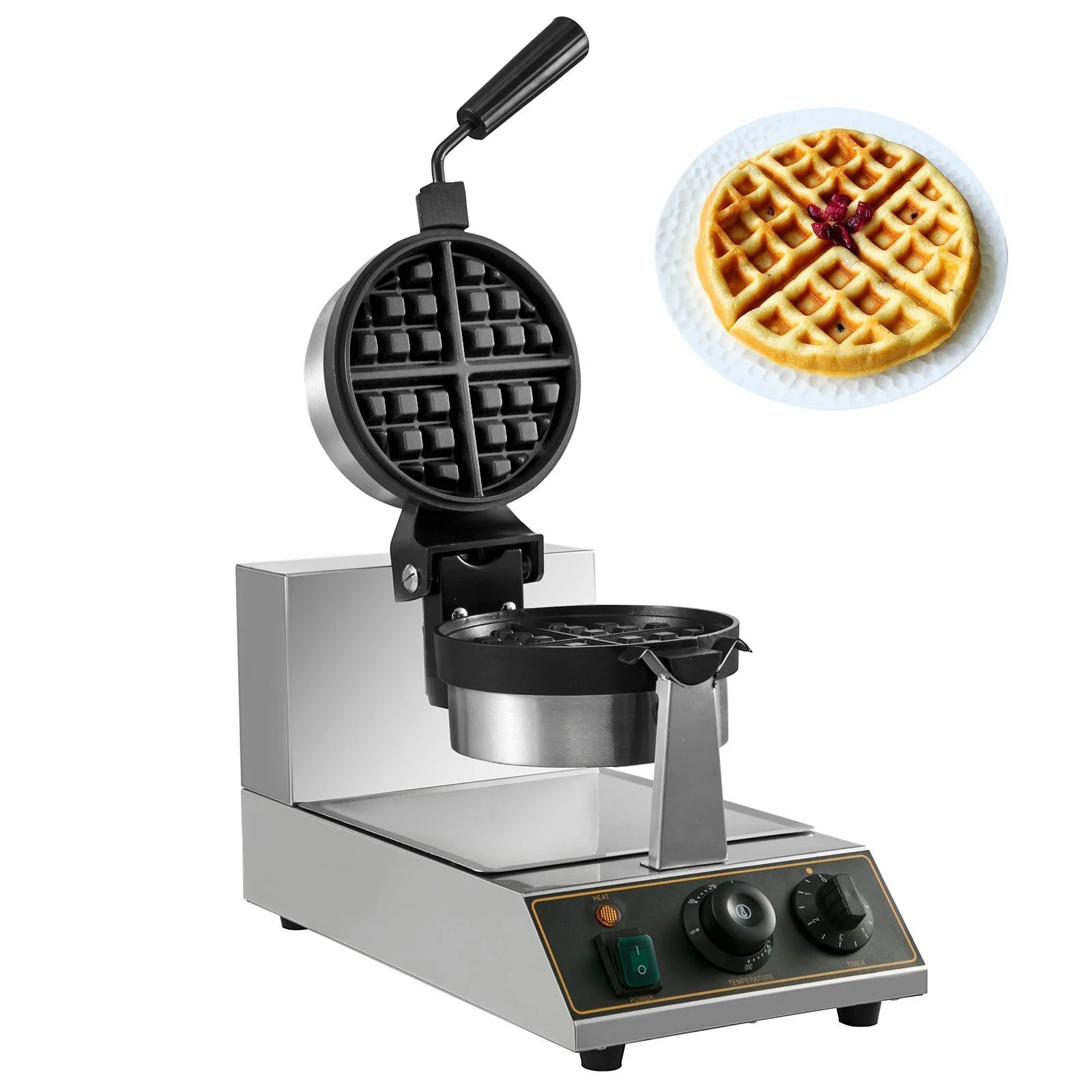 Rotating Round Waffle Maker