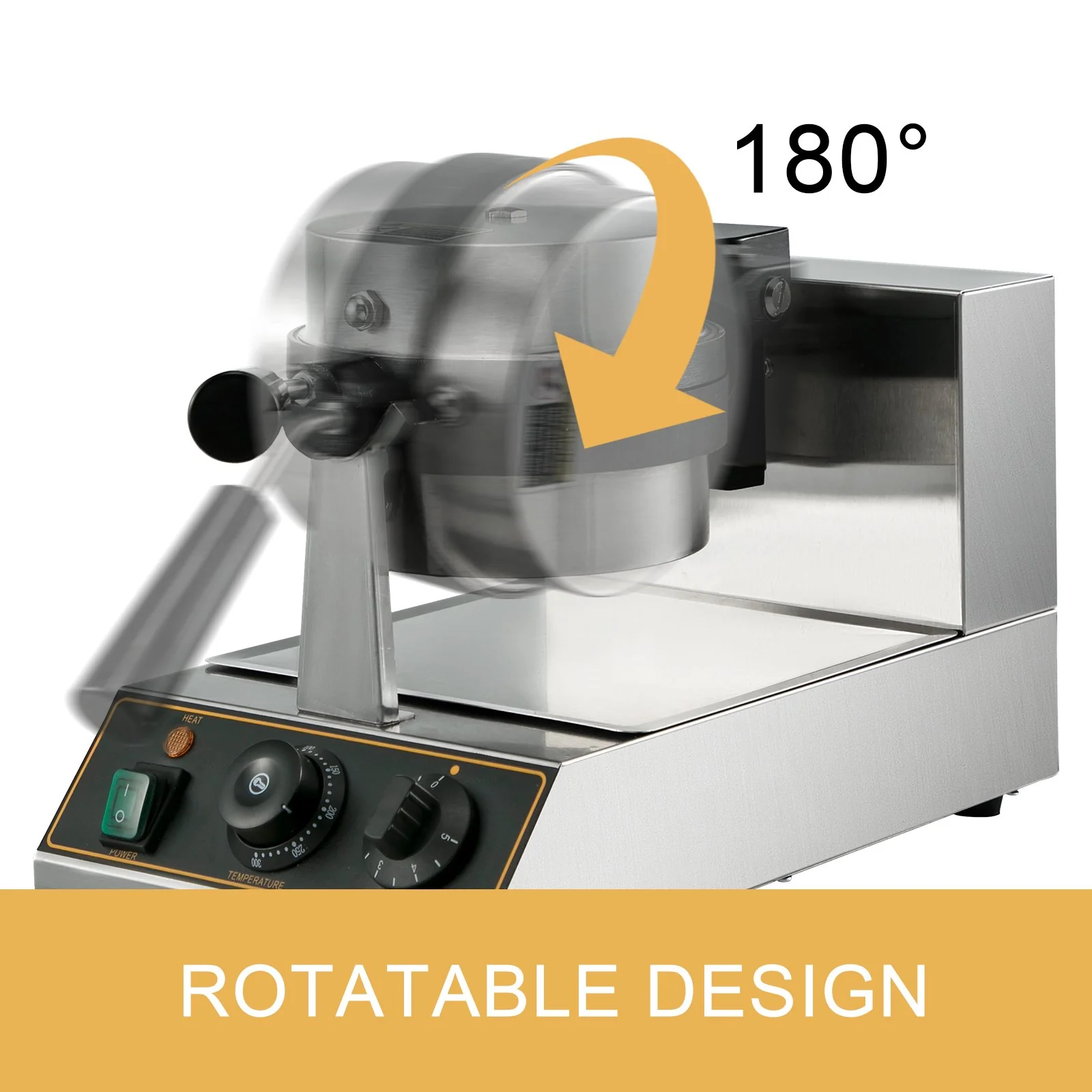Rotating Round Waffle Maker - Image 4