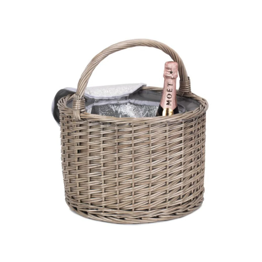 Round Grey Chiller Basket
