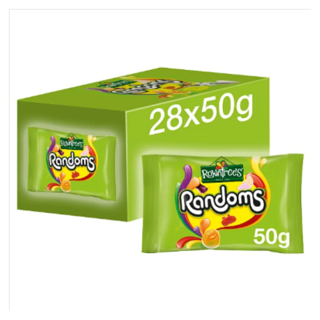 Rowntree's Randoms Sweets Bag 50g x Case of 28