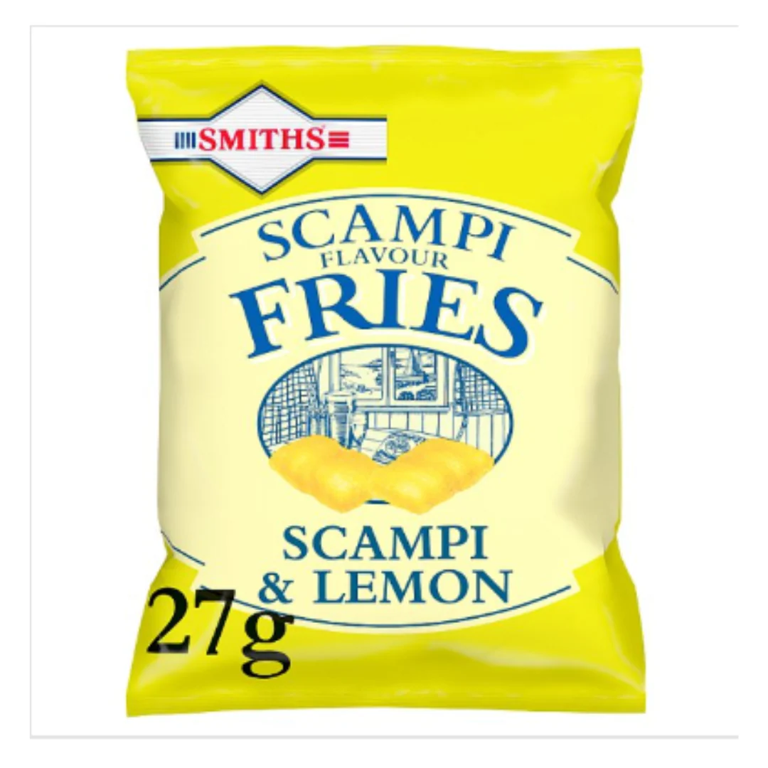 Smiths Scampi & Lemon Snacks 27g x Case of 24