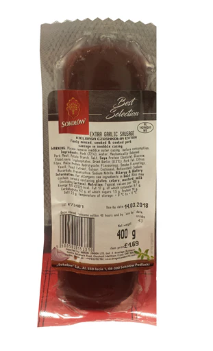 24x Sokolow Extra Garlic Sau.