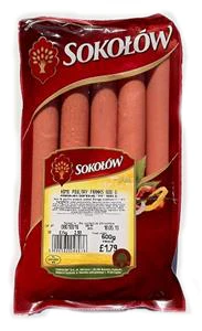 20x Sokolow Home Poultry Franks 600g