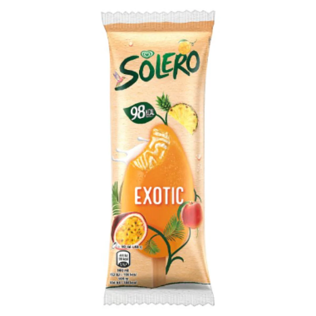 Solero Ice Cream Exotic 90ml x 25 Units