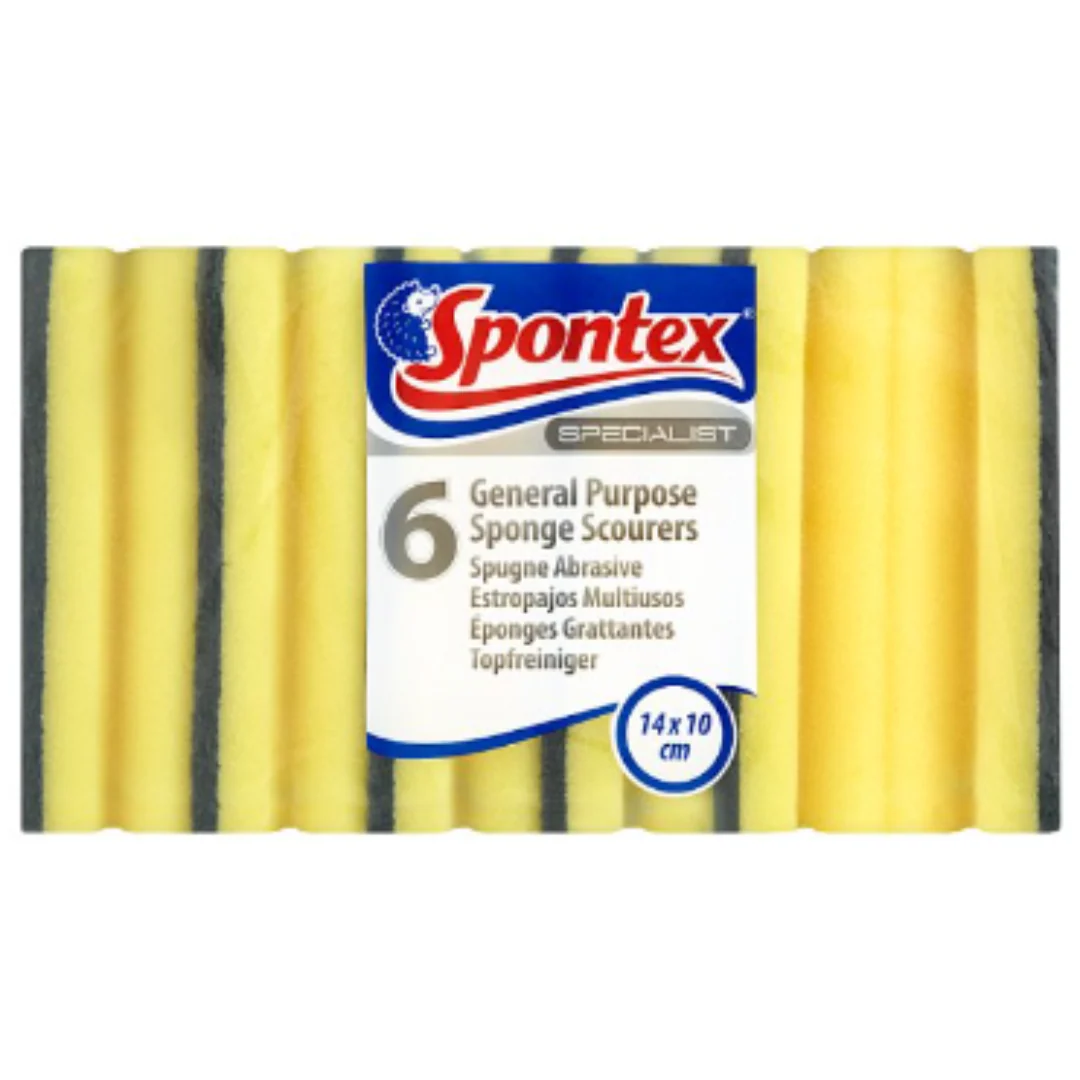 Spontex Specialist 6 Sponge Scourers x Case of 1