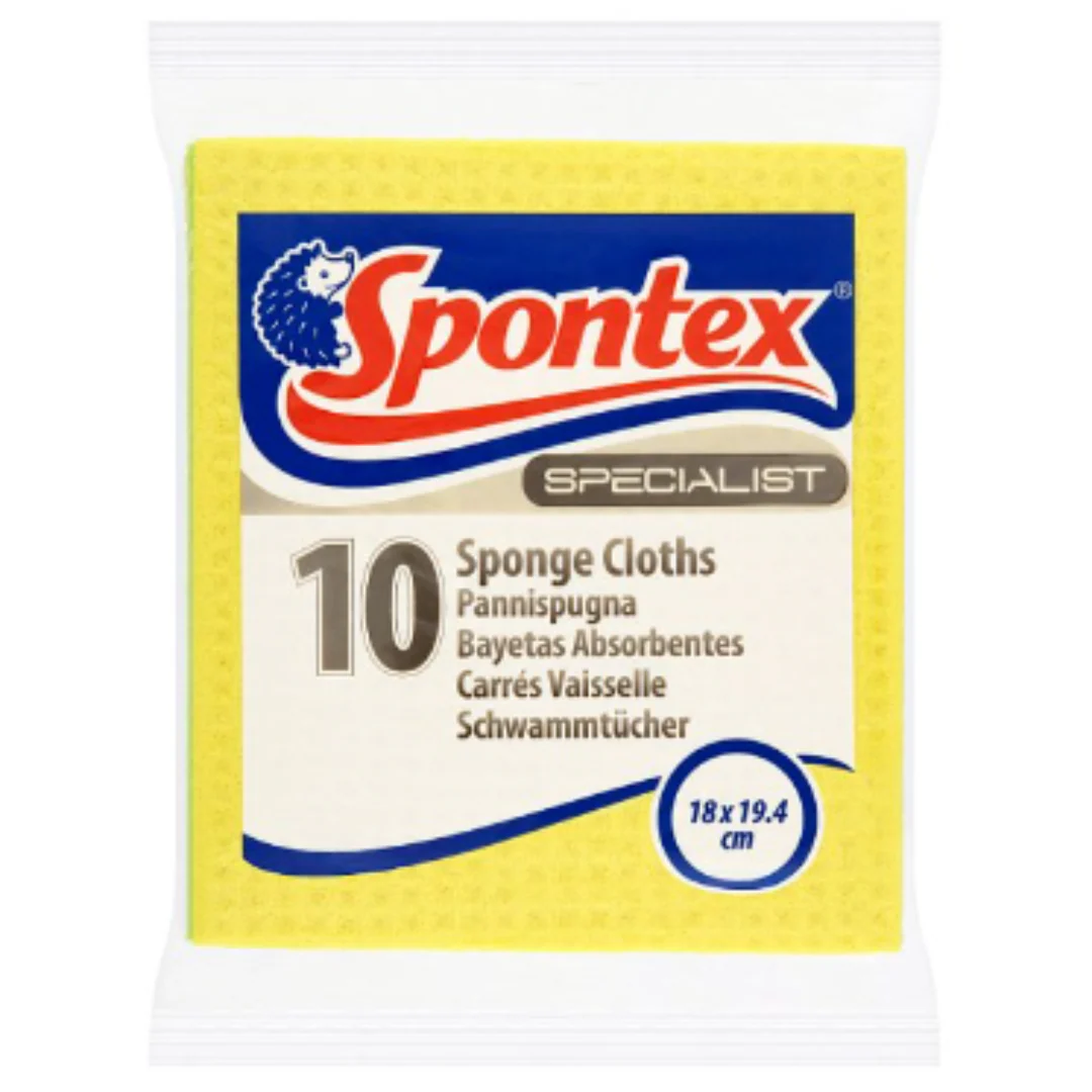 Spontex Specialist 10 Sponge Cloths x Case of 1