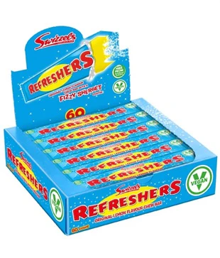 60x Swizzels Refreshers Orig.Lemon Flav.Chew Bar 18g