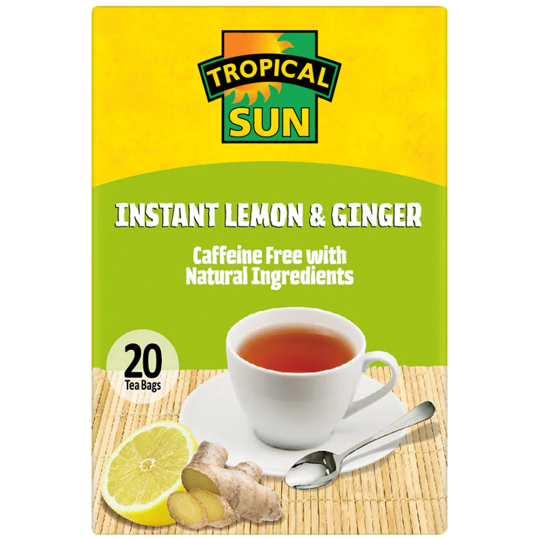 Tropical Sun Instant Lemon & Ginger Tea 6 x 60g