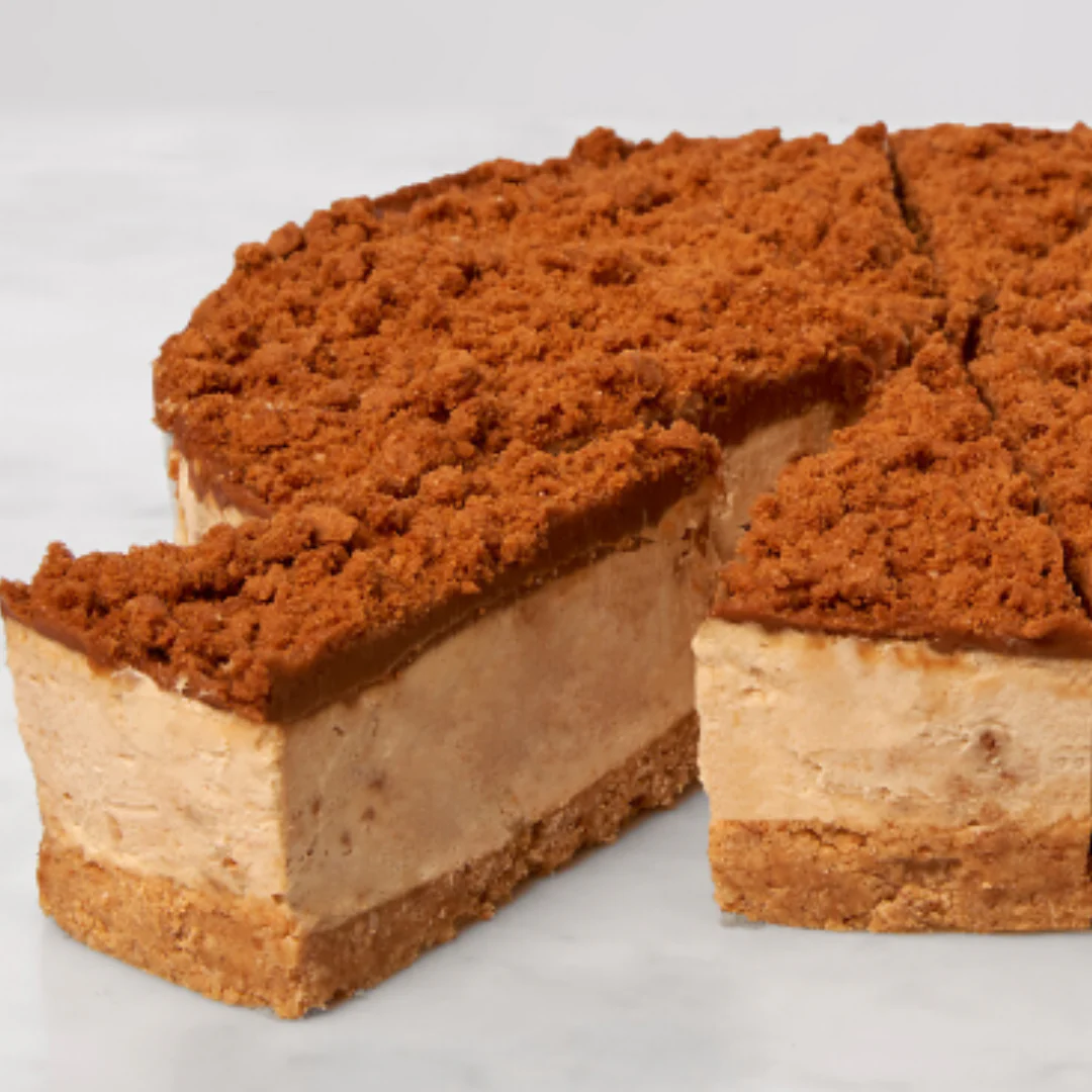 English Cheesecake Company Vanilla Cheesecake with Lotus Biscoff