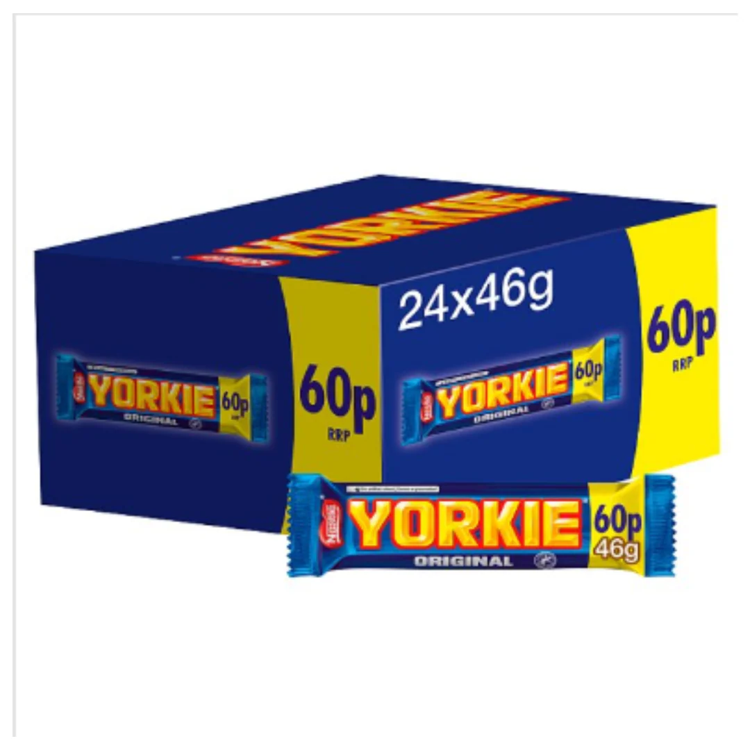 Yorkie Milk Chocolate Bar 46g x Case of 24